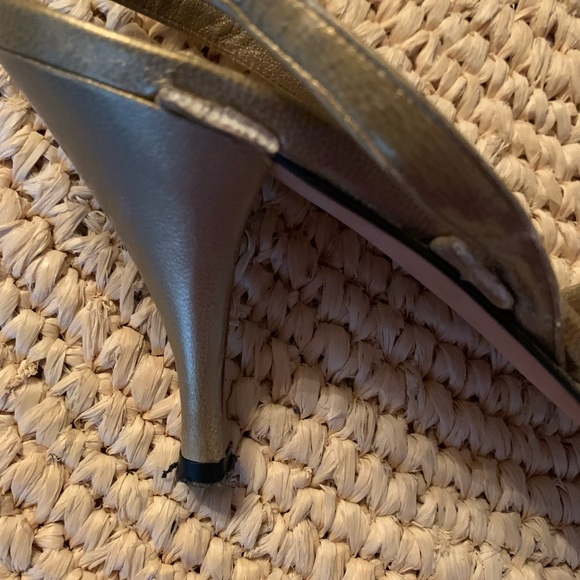 Vintage Paloma Italian gold leather Slingback Stiletto- See pictures 🎊🎊🎊 - Picture 8 of 9